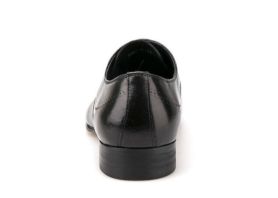 Mensen schoenen met kanten, lederen schoenen, waterdichte schoenen, Britse stijl, zwarte schoenen.