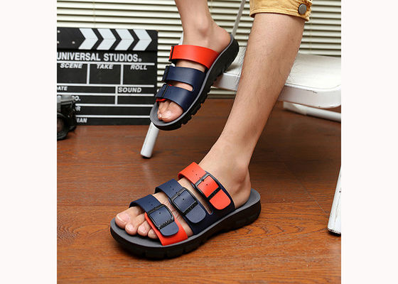 ODM Mens Casual Leather Slippers Echte Leer Koeier Sandalen Mens Designer Flip Flops