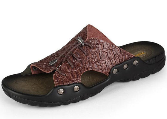 Beach Mens Lederschoenen, Custom Split Lederschoenen.