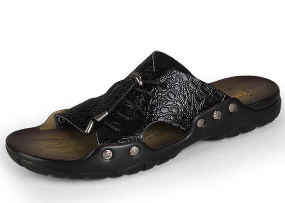 Beach Mens Lederschoenen, Custom Split Lederschoenen.