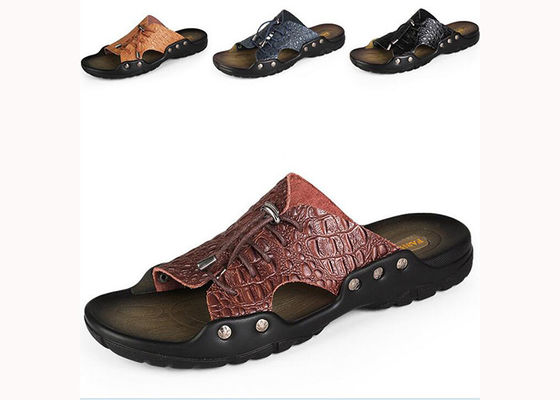 Beach Mens Lederschoenen, Custom Split Lederschoenen.