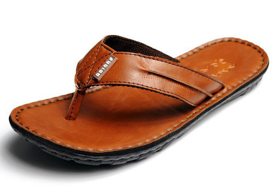 Flip Flop Mensen Lederschoenen op maat Mensen Zomer Designer Slip On Shoes