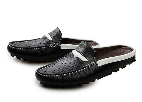 Mode Zomer Echt leder Mensen Sandalen / Mensen Koeien Slippers