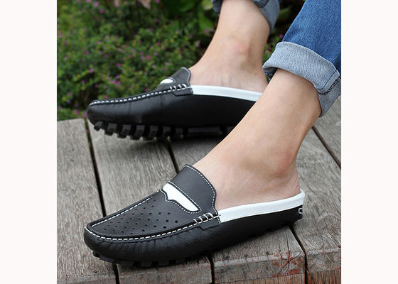 Mode Zomer Echt leder Mensen Sandalen / Mensen Koeien Slippers
