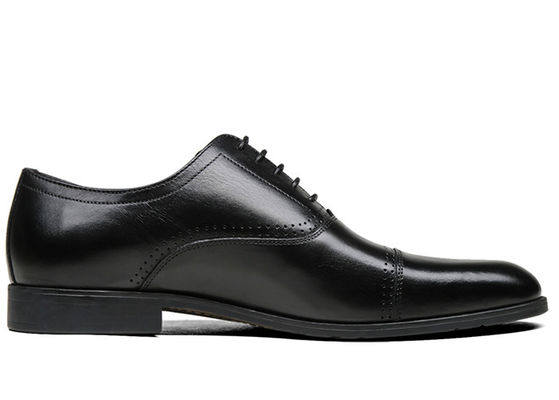 Oxford Echte Lederen Mans Dress Schoenen, Luxe Lace Up Derby Schoenen Voor Mannen