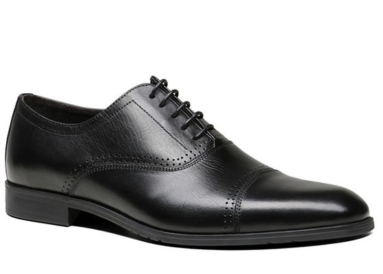 Oxford Echte Lederen Mans Dress Schoenen, Luxe Lace Up Derby Schoenen Voor Mannen