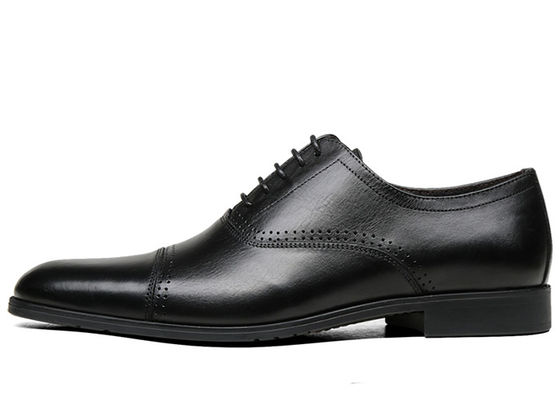 Oxford Echte Lederen Mans Dress Schoenen, Luxe Lace Up Derby Schoenen Voor Mannen