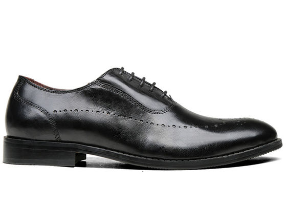 Flats Mens Zwarte Oxford schoenen Comfortabele inzetzool Lacing Business Dress schoenen