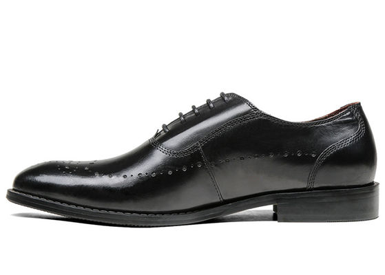 Flats Mens Zwarte Oxford schoenen Comfortabele inzetzool Lacing Business Dress schoenen