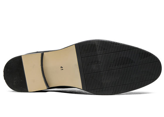 Flats Mens Zwarte Oxford schoenen Comfortabele inzetzool Lacing Business Dress schoenen