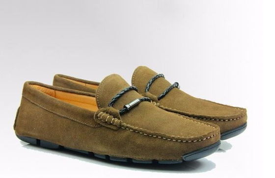 Handgemaakte Mens Suede Wandelschoenen Slipvrije Echte Lederen Moccasin Gommino Schoenen