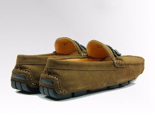 Handgemaakte Mens Suede Wandelschoenen Slipvrije Echte Lederen Moccasin Gommino Schoenen