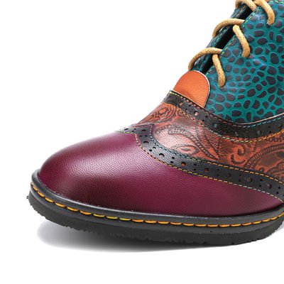 Casual Boheemse stijl schoenen Dikke hakken jurk schoenen vrouwen Retro schoenen