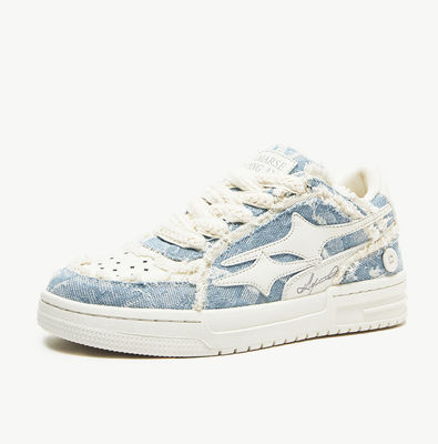Casual Women Leather Sneaker American Style Trendy Dames Denim Canvas Schoenen
