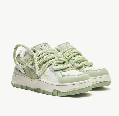 Modewomen laag gevulcaniseerde sneakers, Casual Lace Up Chunky sneakers