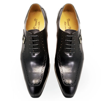 Embossing Patent Leather Men Formal Dress Shoes Bruin ODM goedgekeurd