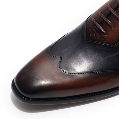 OEM Formele mannenjurk schoenen Low Heel Mens Goodyear Welted schoenen