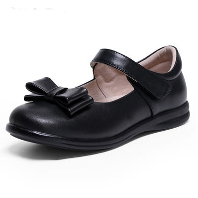 Patent leer school schoenen Unisex Flat heel met kanten Rubber zool