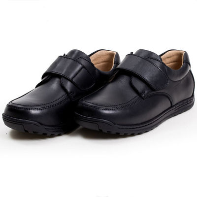 Unisex school schoenen van leer zwart maat 26-45 Flat Heel met leren voering