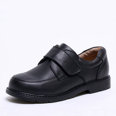 Slip On Boys School Schoenen Zwart Casual Kinderen Lederschoenen