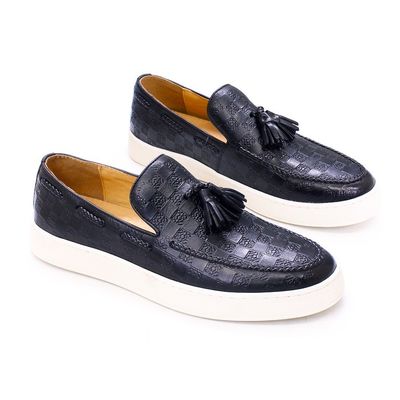 Leer Casual Mens Slip On Sneakers Schoenen 1,2 kg 40-45 maat