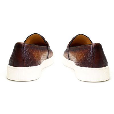 Alle seizoenen Mensen Slip On Sneakers Echt leer Platte boot schoenen voor de vrije tijd