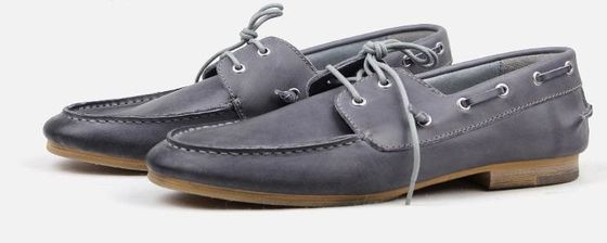 Gebrand leder mannen schoenen / Luxe handnaaien boot schoenen