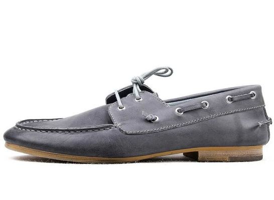 Gebrand leder mannen schoenen / Luxe handnaaien boot schoenen