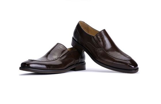 Slip On Brogue Mensen Lederen jurk Schoenen Loafers Krokodil Patroon Voor kantoor