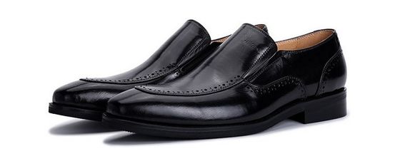 Slip On Brogue Mensen Lederen jurk Schoenen Loafers Krokodil Patroon Voor kantoor