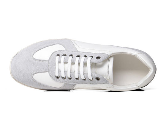 OEM Mensen Casual Schoenen Suede Leer Mensen Witte Platte Schoenen
