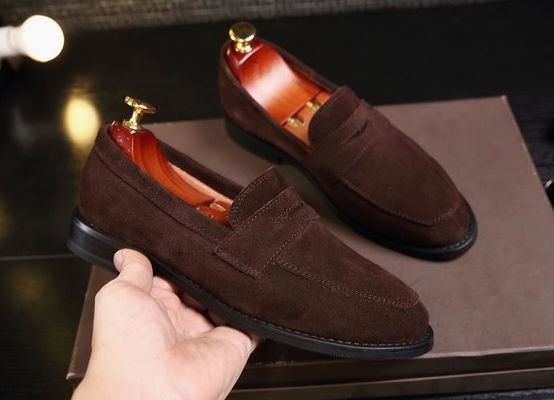 Handgemaakte Suede Cortex Classic Mensen Lederen Loafers / Mens Casual Suede Loafers