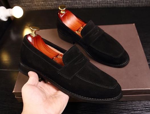 Handgemaakte Suede Cortex Classic Mensen Lederen Loafers / Mens Casual Suede Loafers