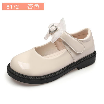 Flat Heel Meisjes Leer Schoeisel Schortjes voor actieve schooldagen