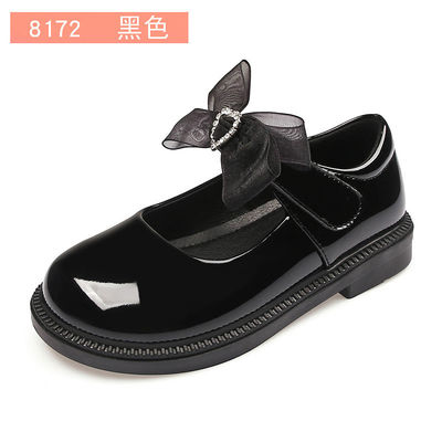 Flat Heel Meisjes Leer Schoeisel Schortjes voor actieve schooldagen