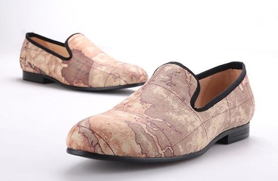 Slip On Mens Fluwelen Loafers Geborduurde Fluwelen Roken Slippers