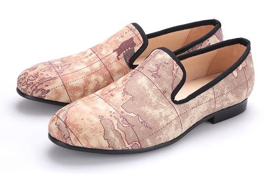 Slip On Mens Fluwelen Loafers Geborduurde Fluwelen Roken Slippers