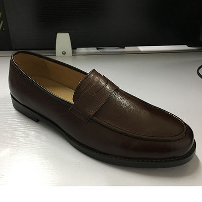 Bruine mens leren jurk schoenen, mode Oxford Party Wear schoenen voor mannen