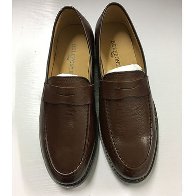 Bruine mens leren jurk schoenen, mode Oxford Party Wear schoenen voor mannen