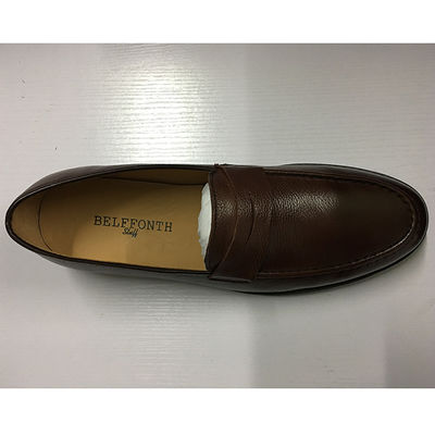 Bruine mens leren jurk schoenen, mode Oxford Party Wear schoenen voor mannen