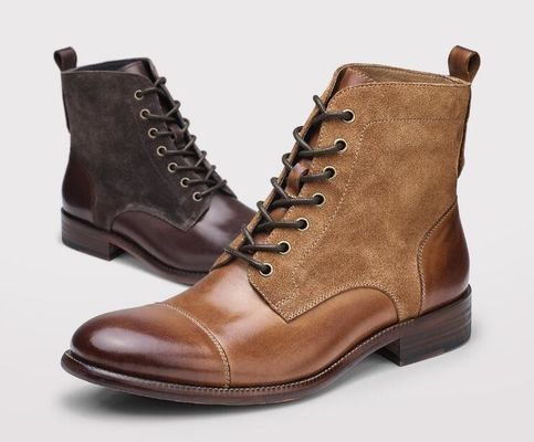Winter Mens Suede Desert Boots Fashion Italiaanse enkel laarzen Met Zipper Side