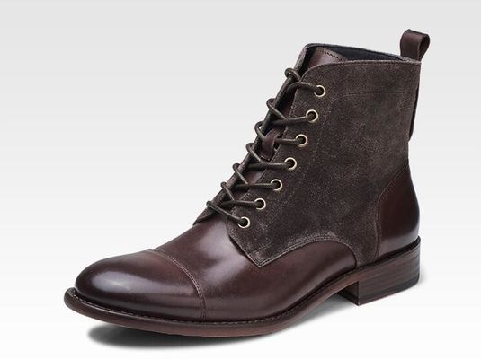 Winter Mens Suede Desert Boots Fashion Italiaanse enkel laarzen Met Zipper Side