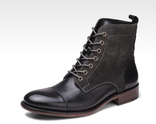 Winter Mens Suede Desert Boots Fashion Italiaanse enkel laarzen Met Zipper Side