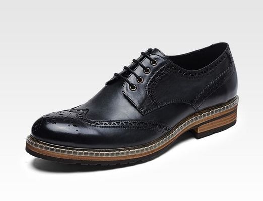 Echte lederen mannen bruidsjurk schoenen handgemaakte mannen casual lederen schoenen