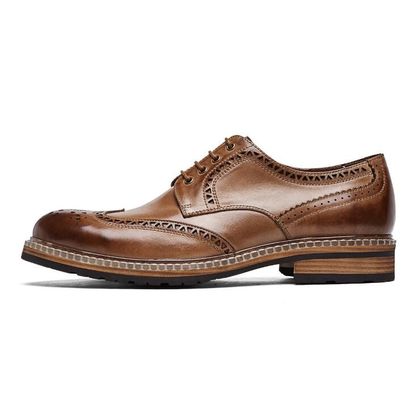 Echte lederen mannen bruidsjurk schoenen handgemaakte mannen casual lederen schoenen