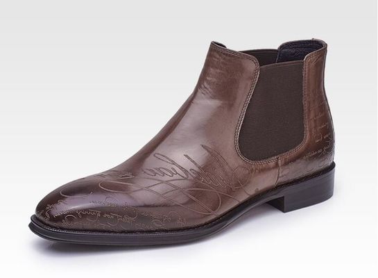 Formeel Casual Mensen enkel laarzen Ronde Toe Lederen Mensen Lace Up Zipper Laarzen
