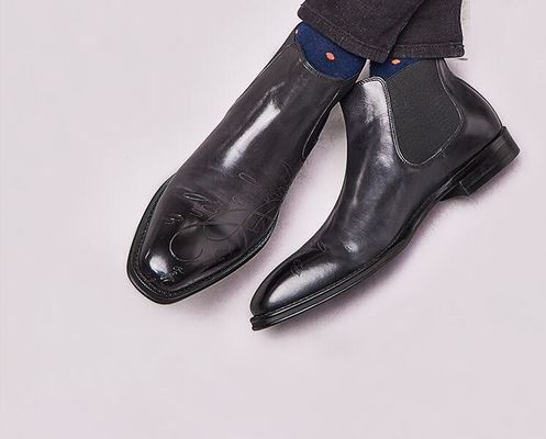 Formeel Casual Mensen enkel laarzen Ronde Toe Lederen Mensen Lace Up Zipper Laarzen