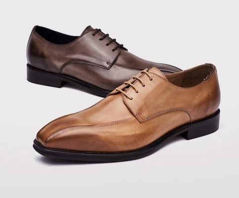 Handgemaakte Mensen Zwarte Patent Lederschoenen Vierkante Toe gestreepte mannen Bruidschoenen