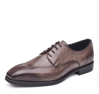 Handgemaakte Mensen Zwarte Patent Lederschoenen Vierkante Toe gestreepte mannen Bruidschoenen