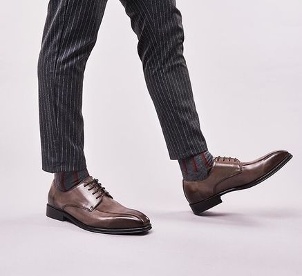 Handgemaakte Mensen Zwarte Patent Lederschoenen Vierkante Toe gestreepte mannen Bruidschoenen